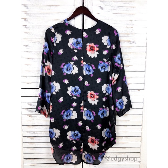 Topshop | Spot Floral Tunic Dress - Picture 3 of 5